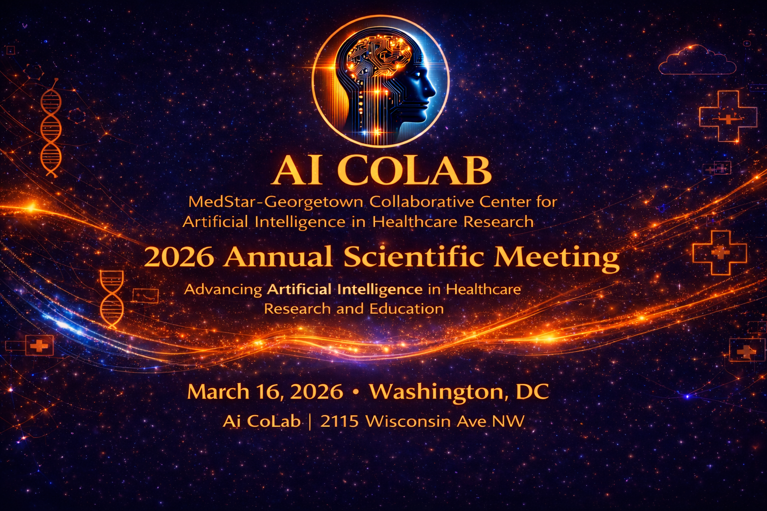 AI CoLab 2026 Annual Scientific Meeting in Washington DC advancing artificial intelligence in healthcare research and education.