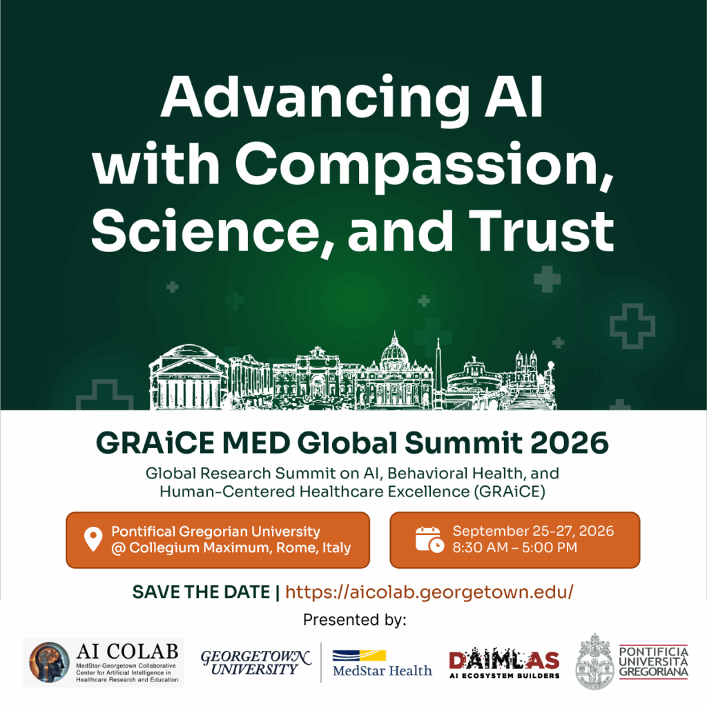 Advancing artificial intelligence in healthcare with compassion science and trust at the GRAiCE MED Global Summit 2026 in Rome Italy